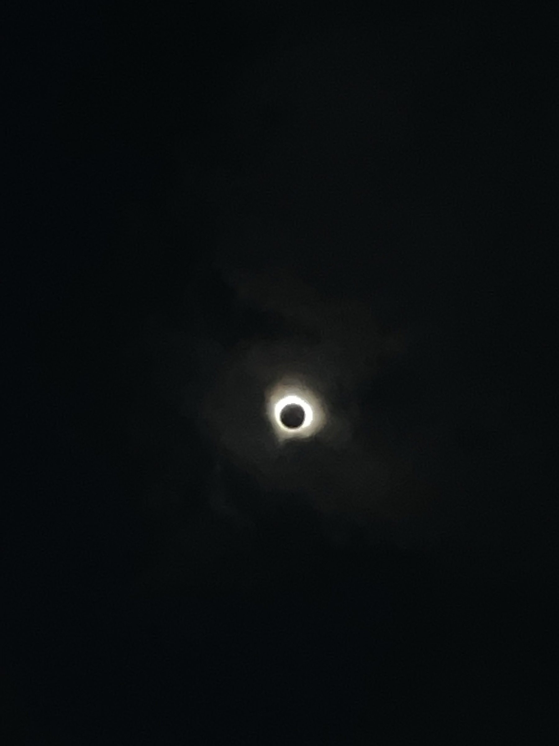 Best eclipse totality shot in our family came from our high schooler.